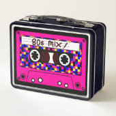 80年代のミックステープ メタルランチボックス (裏面)
