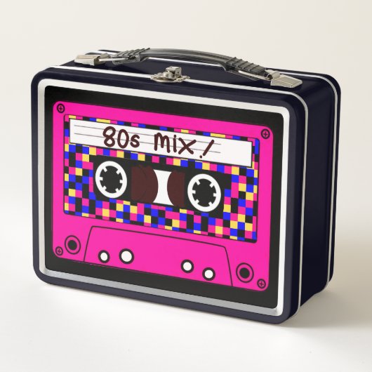 80年代のミックステープ メタルランチボックス (正面)