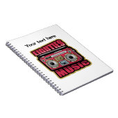 80年代のミュージックステレオ ノートブック (右側)