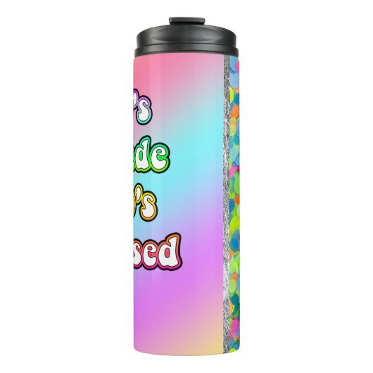 80年代のメイド90年代の紙吹雪 タンブラー (正面)