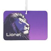 80年代のライオンパーソナライズされた カーエアーフレッシュナー (裏面)