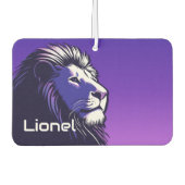 80年代のライオンパーソナライズされた カーエアーフレッシュナー (正面)