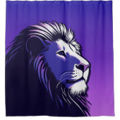 80年代のライオン シャワーカーテン (正面)