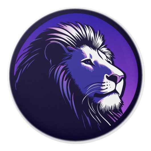 80年代のライオン セラミックノブ (正面)