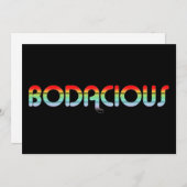 80年代のレトロで大胆な 招待状 (正面/裏面)