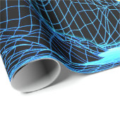 80年代のレトロな未来型ビーチデザイン ラッピングペーパー (ロールコーナー)