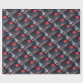 80年代のレトロのカセットテープおよびレコード ラッピングペーパー (フラット)