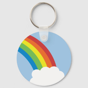 80年代のレトロの虹Keychain キーホルダー
