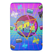 80年代のレトロカセットテープ古学校 バスマット (正面縦)