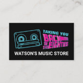 80年代のレトロテープ、ミュージックストア 名刺 (正面)