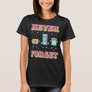 80年代のレトロ衣装テーマパーティー衣装90年代P Tシャツ