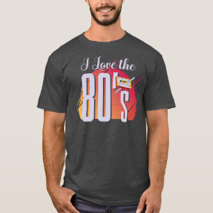 80年代のレトロ音楽の男性が大好き Tシャツ