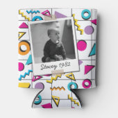 80年代のレトロ40歳の誕生日ヴィンテージ写真 缶クーラー (正面)