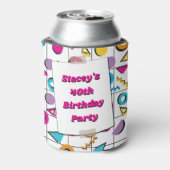 80年代のレトロ40歳の誕生日ヴィンテージ写真 缶クーラー (缶裏面)