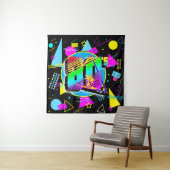 80年代のレトロ ヴィンテージ オールドスクールスタイル タペストリー (インサイチュ)