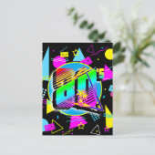 80年代のレトロ ヴィンテージ オールドスクールスタイル ポストカード (スタンド正面)