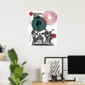 80年代のロックバンドのポスター ポスター (ホームオフィス)