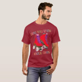 80年代のローラースケート - ローラー スケート - ディスコ - Tシャツ (正面フル)