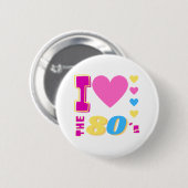 80年代のヴィンテージ1980年代80年代のパーティー 缶バッジ (正面&裏面)