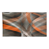 80年代のヴィーブはオレンジと灰色の層状カーフを燃やした 枕カバー (裏面-右)