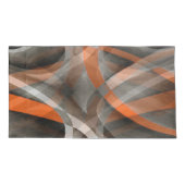 80年代のヴィーブはオレンジと灰色の層状カーフを燃やした 枕カバー (裏面-左)