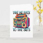 80年代の友情を思い出す カード (黄色い花)