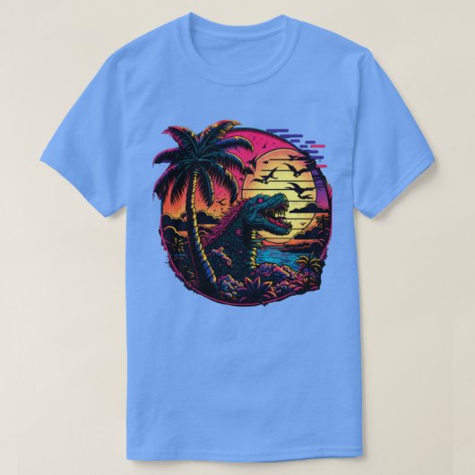 80年代の合成恐竜 Tシャツ (デザイン正面)