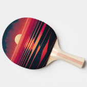 80年代の合成波紅海とヴィンテージ夕日 卓球ラケット (横)