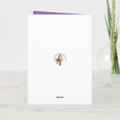 80年代の大きな髪が特徴のおもしろい女性なら誰でも 新年おめでとう シーズンカード (裏面)