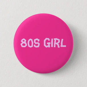 80年代の女の子 缶バッジ