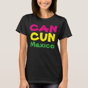 80年代の女性のカンクンメキシコの休暇旅行Tシャツ Tシャツ