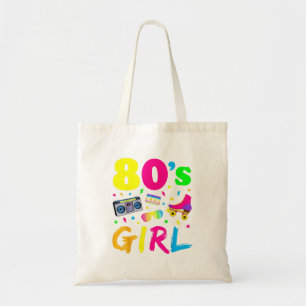 80年代の女性の誕生日パーティーコスチューム レトロヴィンテージギフ トートバッグ
