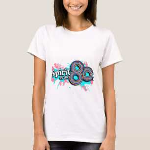 80年代の女性シアンロゴ数々のティーの精神 Tシャツ