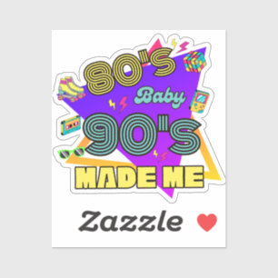 80年代の女性テーマ エイティーズ シール