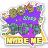 80年代の女性テーマ エイティーズ シール (正面)