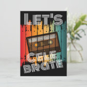 80年代の学校の同窓会を祝おう カセットテープ 招待状 (スタンド正面)