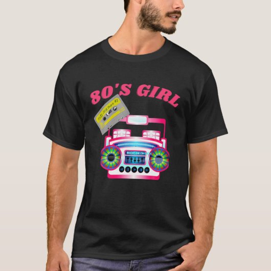 80年代の少女レトロブーム1980年代 Tシャツ (正面)