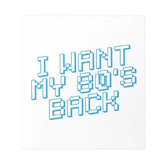 80年代の恋人 ノートパッド (正面)