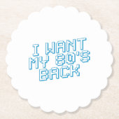 80年代の恋人 ペーパーコースター (正面)