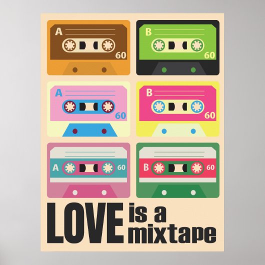 80年代の愛はミクテープカセット80のポスター ポスター (正面)
