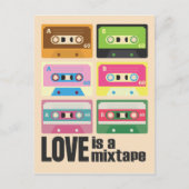 80年代の愛はミクテープカセット80の シーズンポストカード (正面)