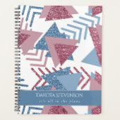 80年代の月抽象芸術 |コースタルメンフィスPastel Shapes プランナー手帳 (正面)