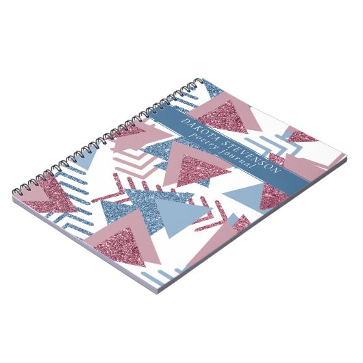 80年代の月抽象芸術 | Dusty MauveとBlue Poets ノートブック (左側)