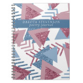 80年代の月抽象芸術 | Dusty MauveとBlue Poets ノートブック (正面)