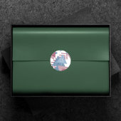 80年代の月抽象 | ダスティピンクとブルーのカスタム ラウンドシール