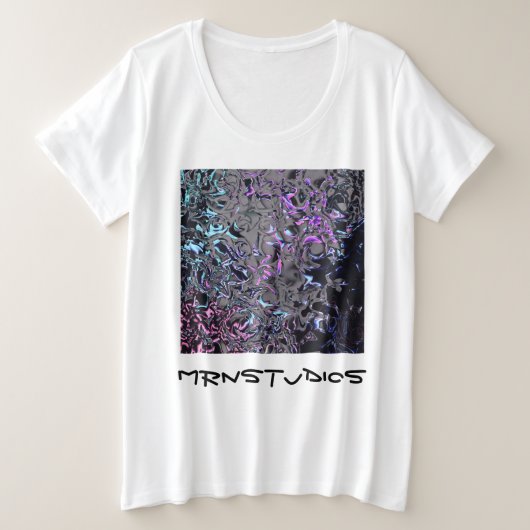 80年代の災害 プラスサイズTシャツ (デザイン正面)