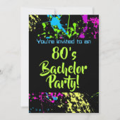 80年代の独身パーティー 招待状 (正面)