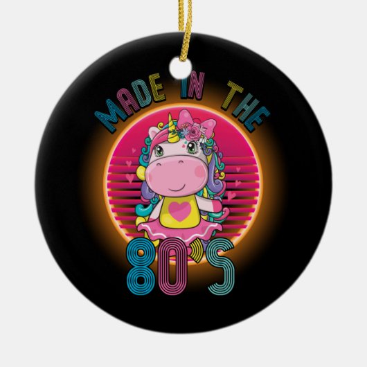 80年代の私の小さなポニーの月石で作られた セラミックオーナメント (正面)