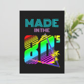 80年代の自然で作られカラフルる 招待状 (スタンド正面)