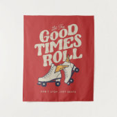 80年代の良い時転が間のレトロを滑らせる タペストリー (正面)